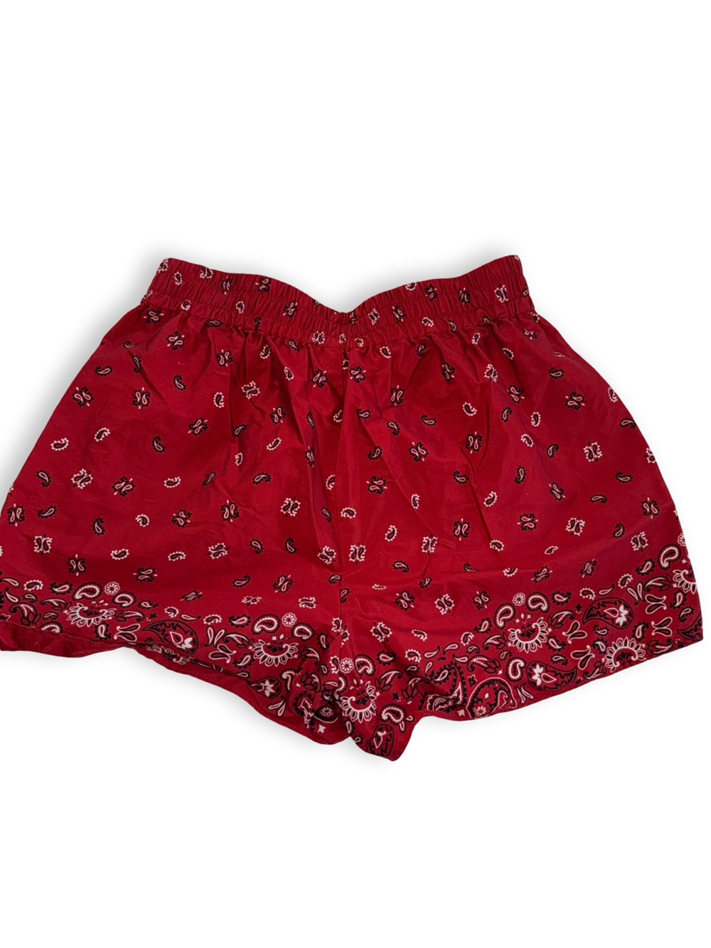 Madewell Red Bandana-Print Shorts - Picture 4 of 4